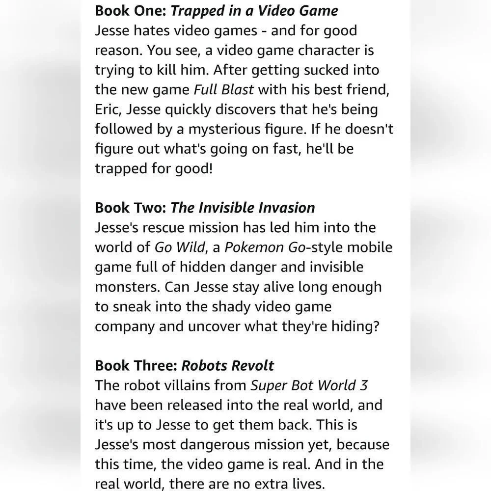 Trapped in a Video Game By Dustin Brady Complete Book Series # 1-5